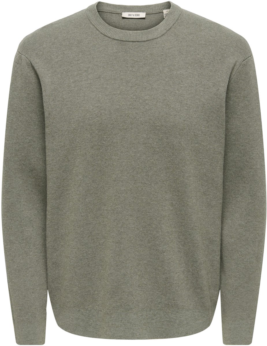 Only & Sons Ting Rlx Crew Neck Knit - Heren Sweater - Castor Gray