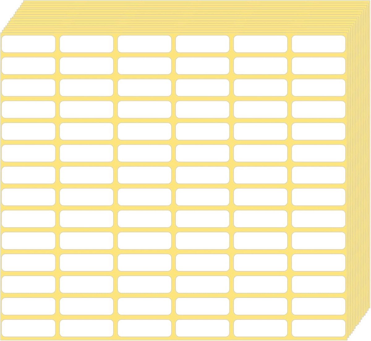1680 Stuks Witte Zelfklevende Labels 10 x 20 mm Kleine Prijslabels voor Kantoor, Keuken en Organisatie