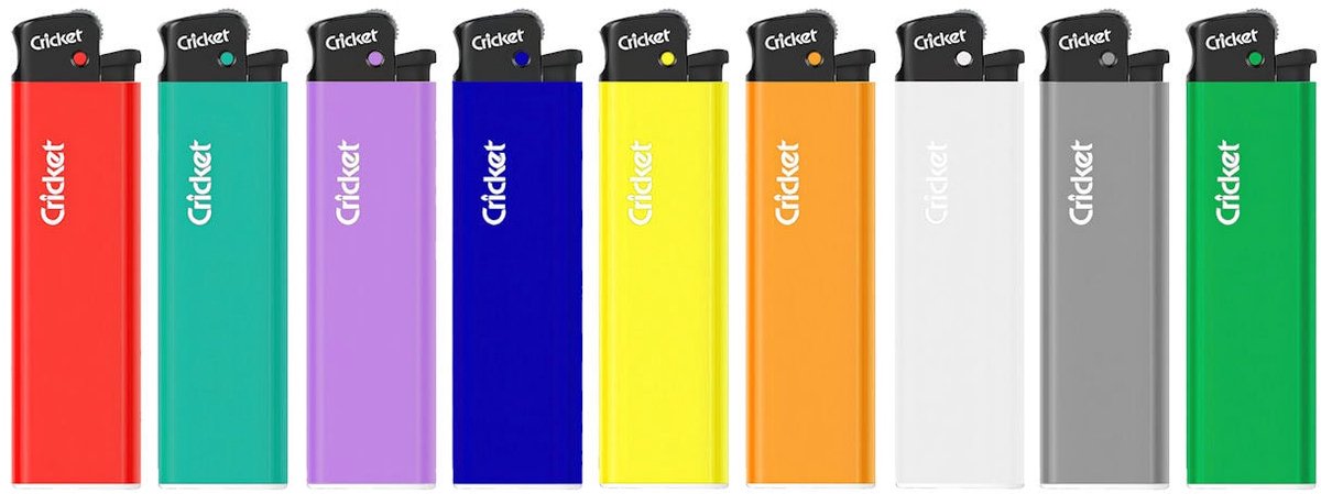 Cricket Original "Essential" aanstekers - Display 50 stuks