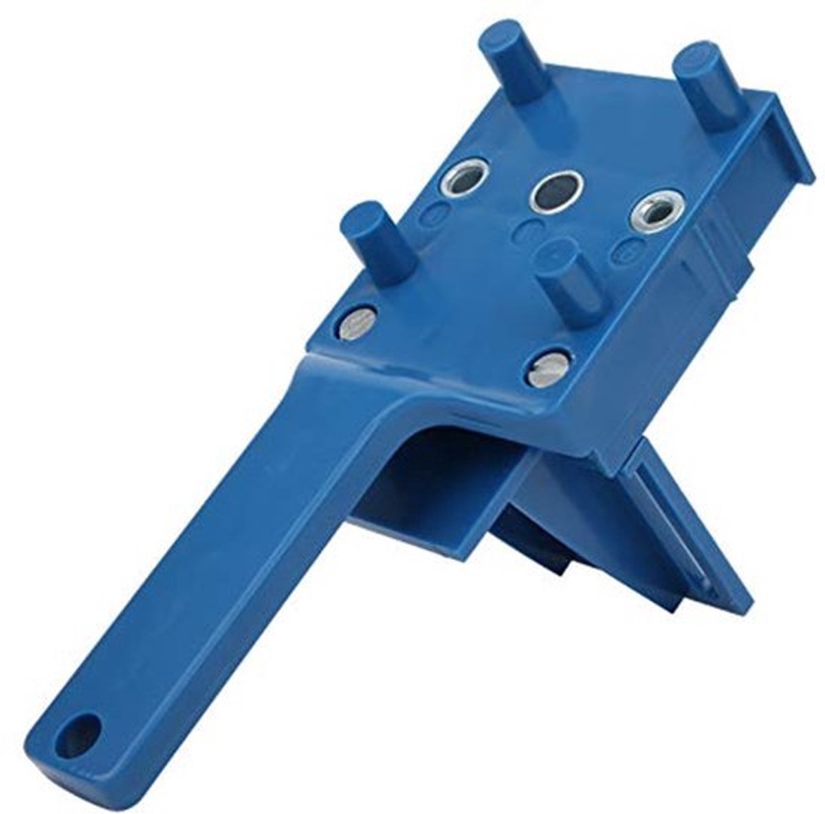 Houtbewerking Boorgids - Verstelbare Punch Locator - Geschikt voor 6/8/10mm Boor (Blauw)