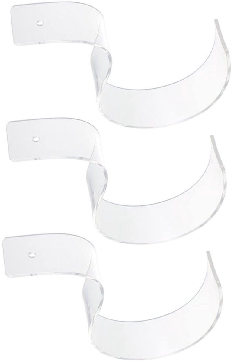 Acryl Riem Houder - 3 Stuks - Transparant
