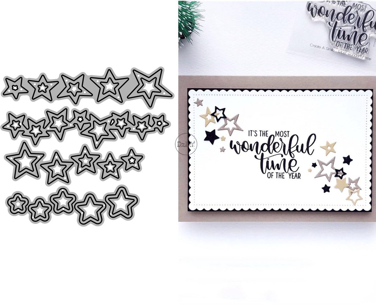 Stansmessen Stervorm voor Kaarten Maken en Scrapbooking