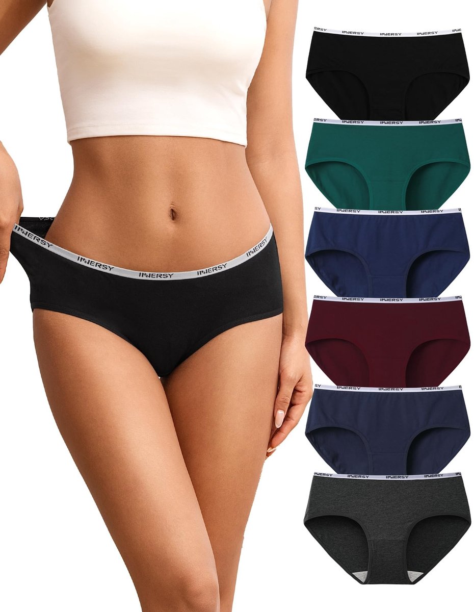 Dames Ondergoed - Stretch Katoenen Boxers - 6 Stuks