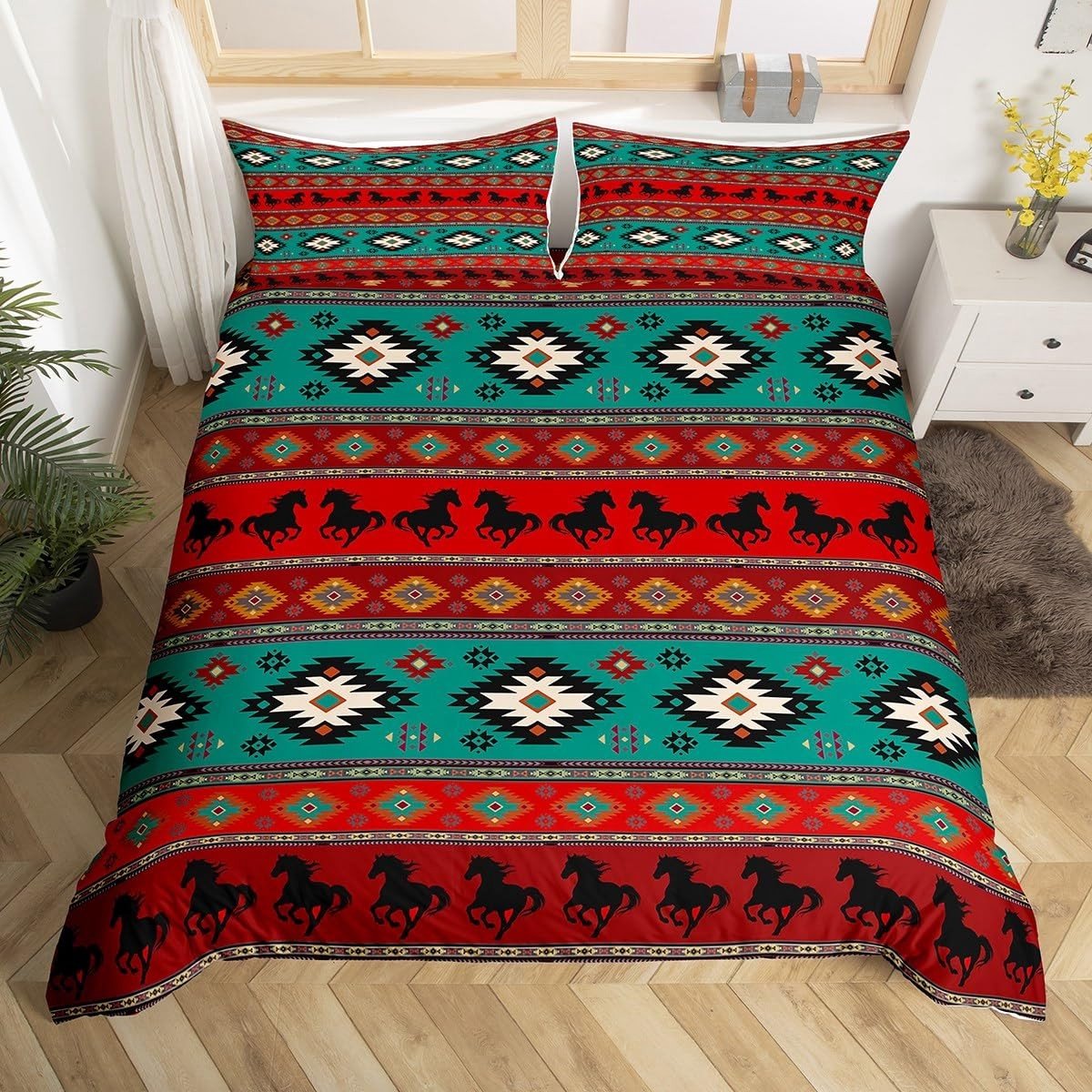 Dekbedovertrek voor kinderen - Boho Azteekse print - Dubbele maat