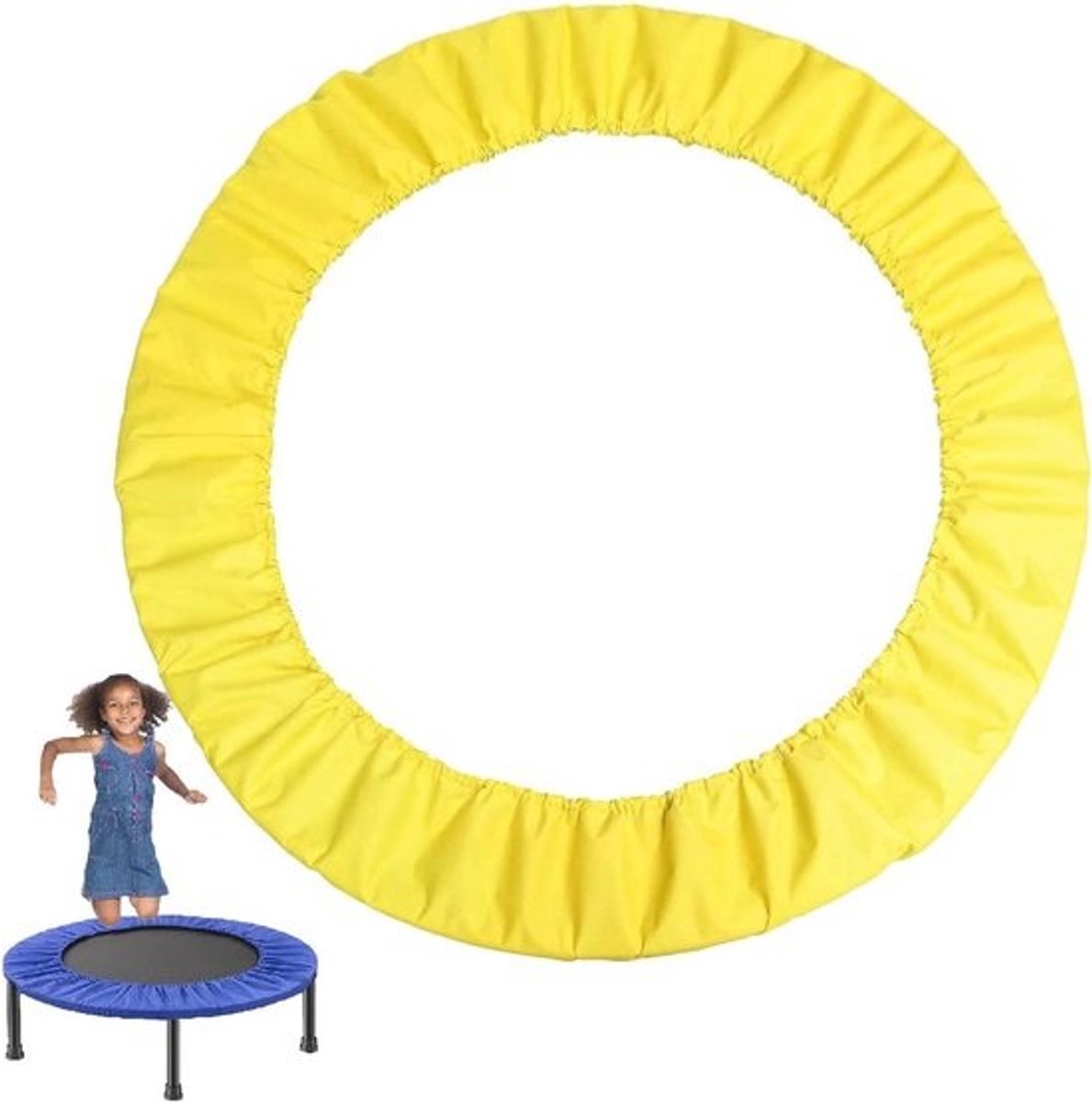 Trampoline Veiligheidspad - Trampoline Randkussen - Trampoline Gebruik - Waterdicht Oxford Materiaal - 91 cm - Geel