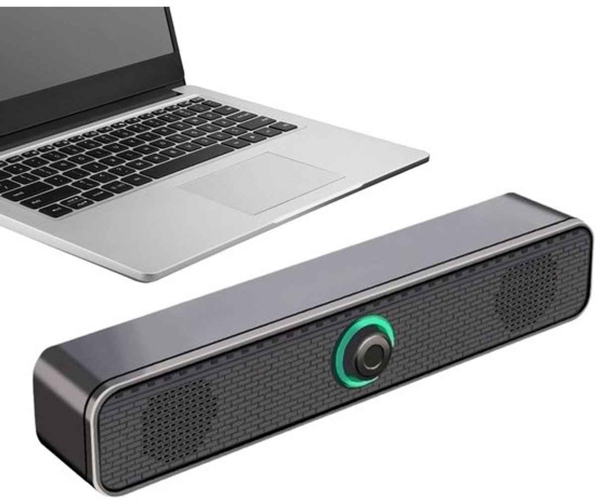 Computer Luidsprekers - Tafel Speaker - Bureau Geluid - Anti-interferentie - 7.5 x 7 x 7.5 cm - Zwart
