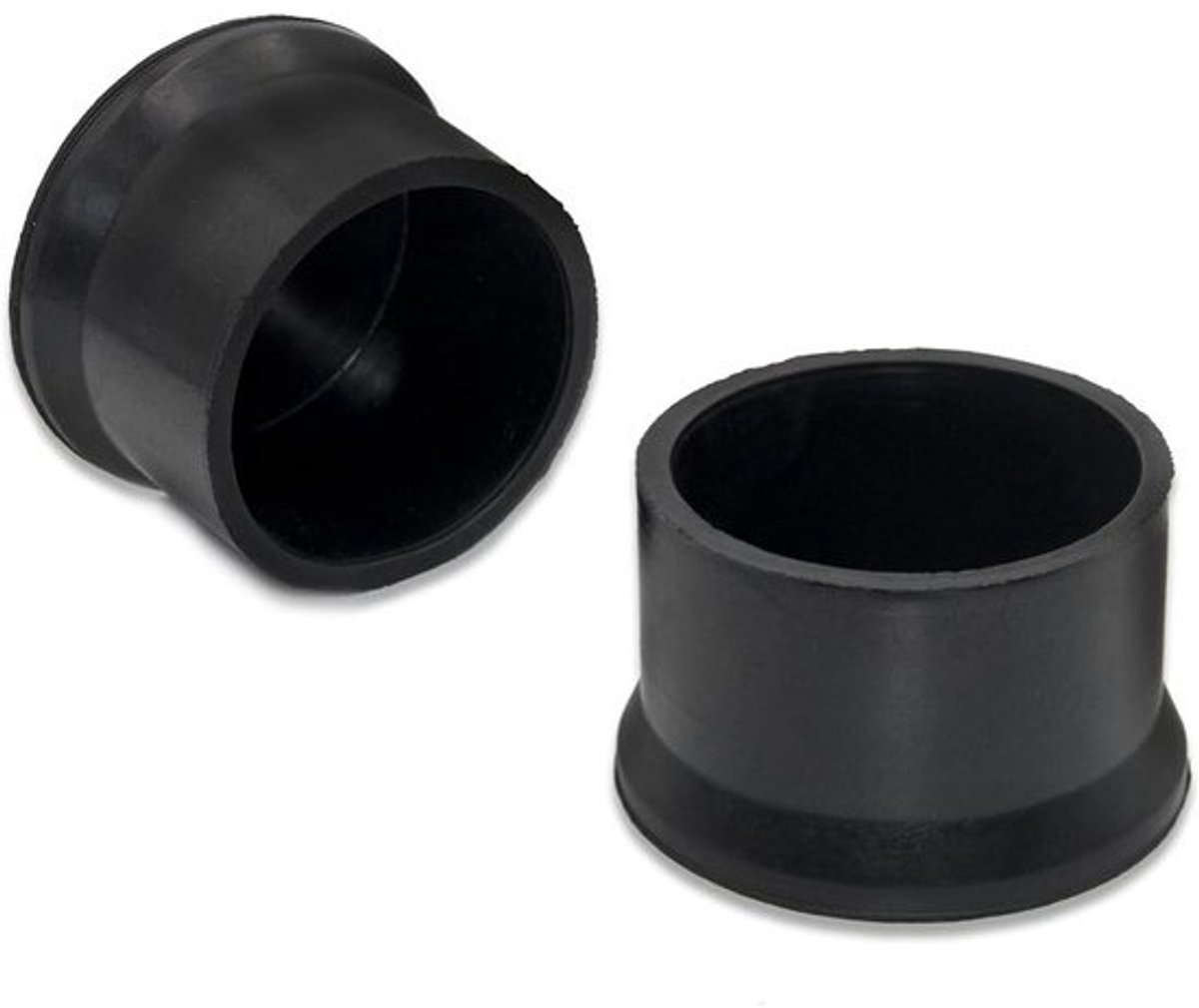 Ronde Stoelpoten Beschermers - Duurzame, Anti-slip Rubber Doppen - 16 Stuks 50mm Zwart
