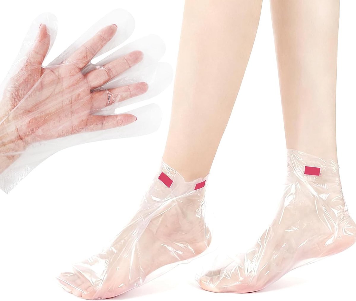 200 Stuks Paraffine Was voor Handen en Voeten, Wegwerp Plastic Zakjes voor Spa Behandelingen en Huidverzorging, Ideaal voor Thuisgebruik en Professionele Spa's