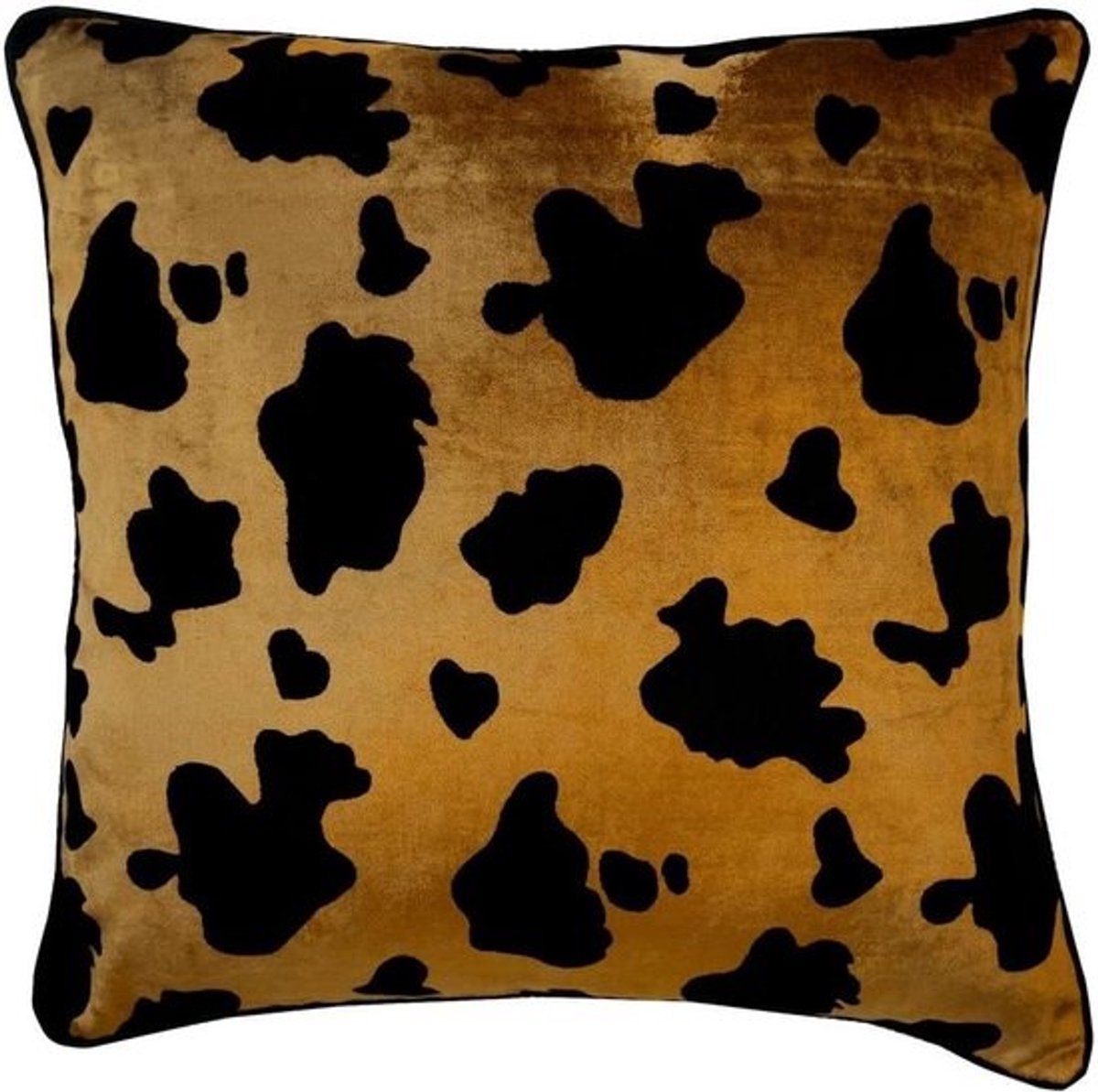 Decoratieve Kussenhoes - Fluwelen Kussenhoes - Woonkamer Decoratie - Handgemaakt - 65 x 65 cm - Goud