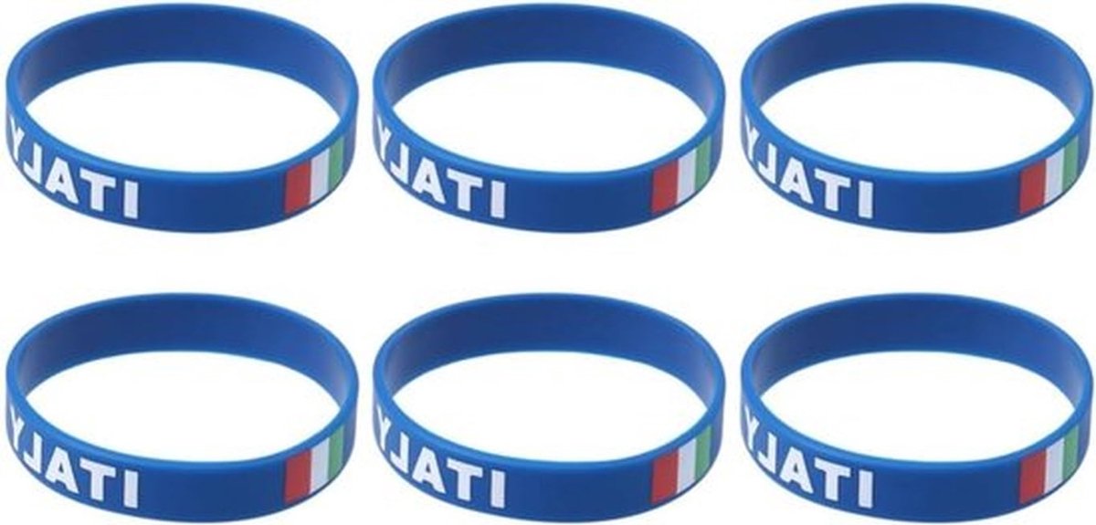 Belgische Vlag Armbanden Set van 10, Silicoon Rubber, Sportieve Handringen voor Evenementen en Feestdagen