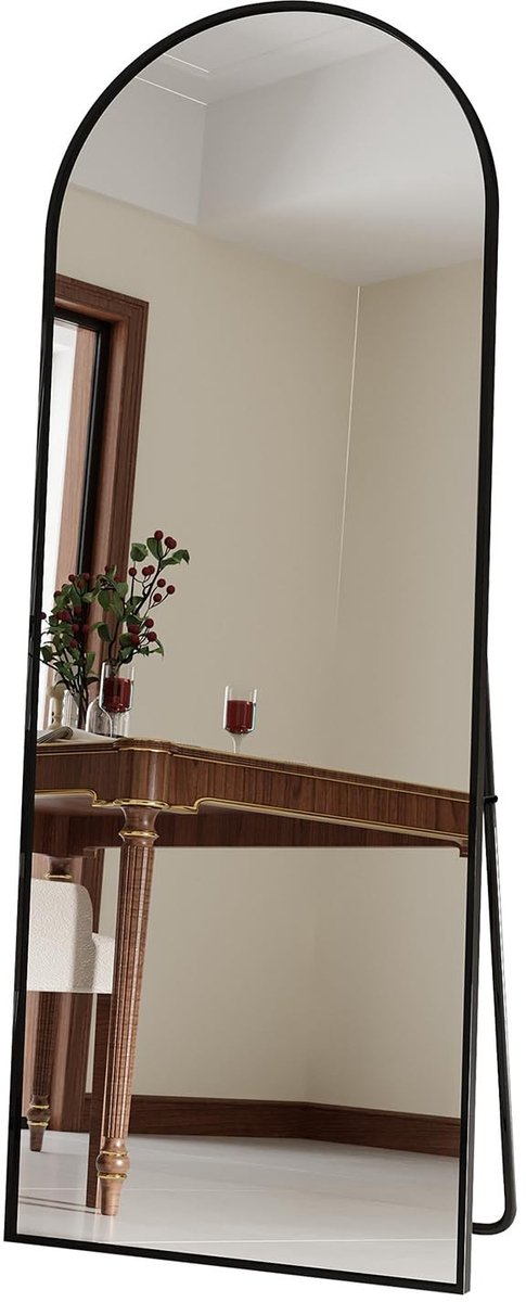 Volle Lengte Spiegel - Vloermodel Zwart 60 x 165 cm
