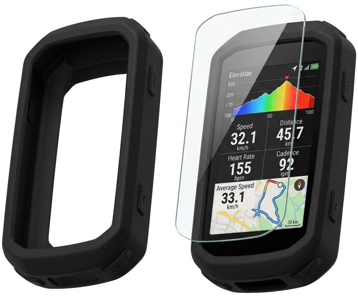 Siliconen Beschermhoes met 2 Beschermfolies voor GPS - Schokbestendig