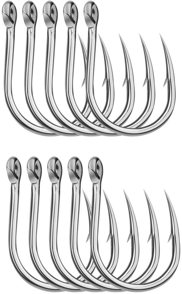 Rvs Vis Haak Set - Sterk en Scherp - 10 Stuks 3/0#