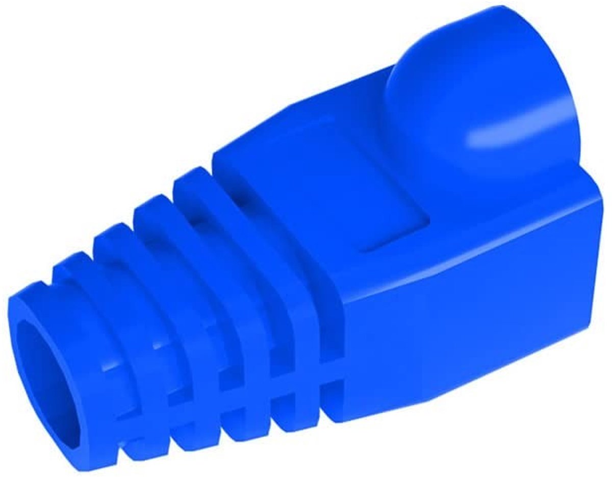 50 Stuks RJ45 Stekker Hoes - Bescherming voor Ethernet Kabels - Blauw