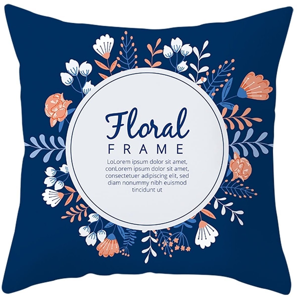 Kussensloop Bloemen - 18 x 18 inch - Polyester
