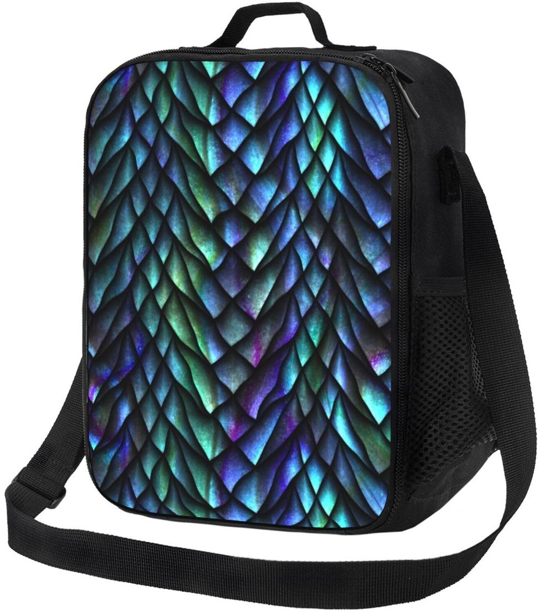 Dragon Scale Lunch Bag - Isolerende tas voor kinderen en volwassenen - Herbruikbaar en draagbaar