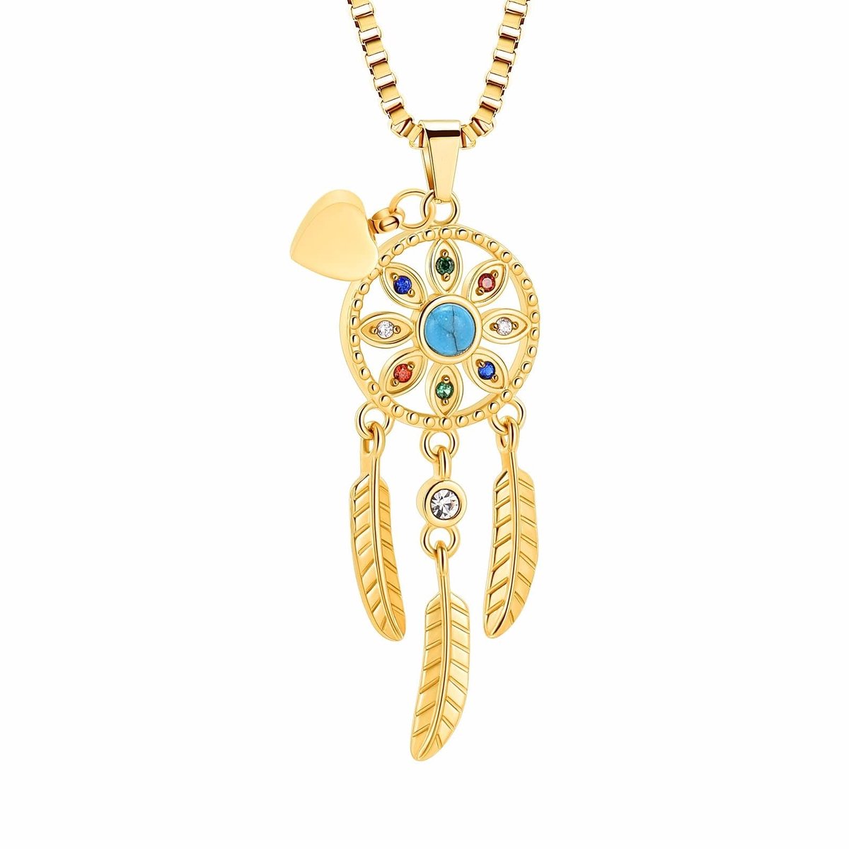 Crematie Sieraden Dromenvanger Ketting - Goud