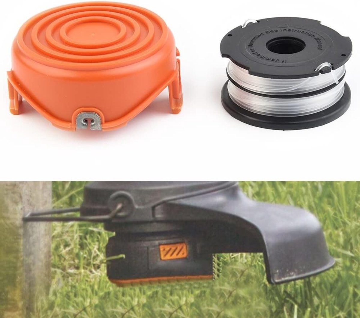 Vervangende Spoel met Lijn en Deksel voor Strimmer, Geschikt voor GL687 en GL690, Tuingereedschap Accessoire, 1 Stuk