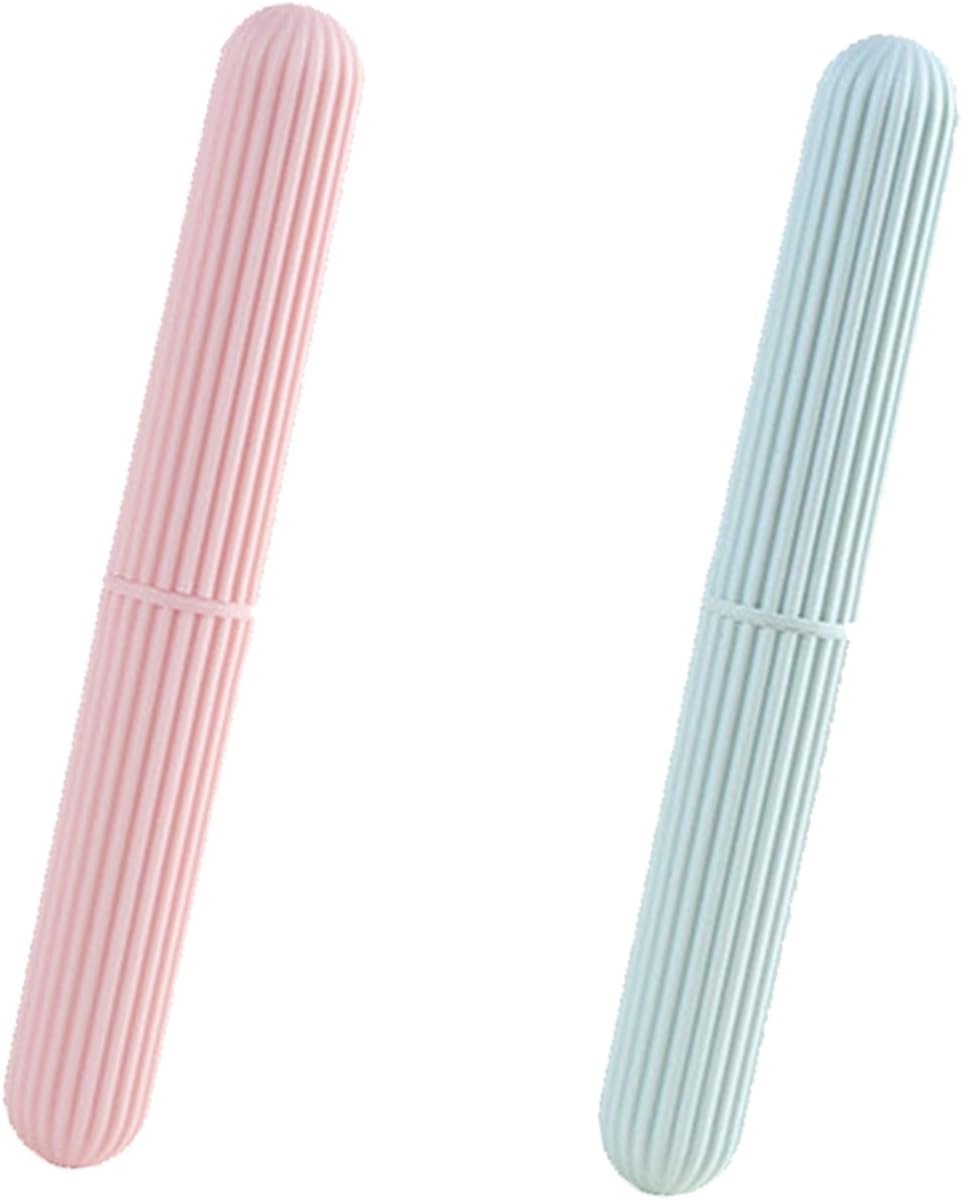 Draagbare Tandenborstel Etui voor Reizen, Beschermhoes voor Tandenborstel, Reis Tandenpasta Cup, Handige Reisaccessoires, Perfect voor Kamperen en Thuisgebruik