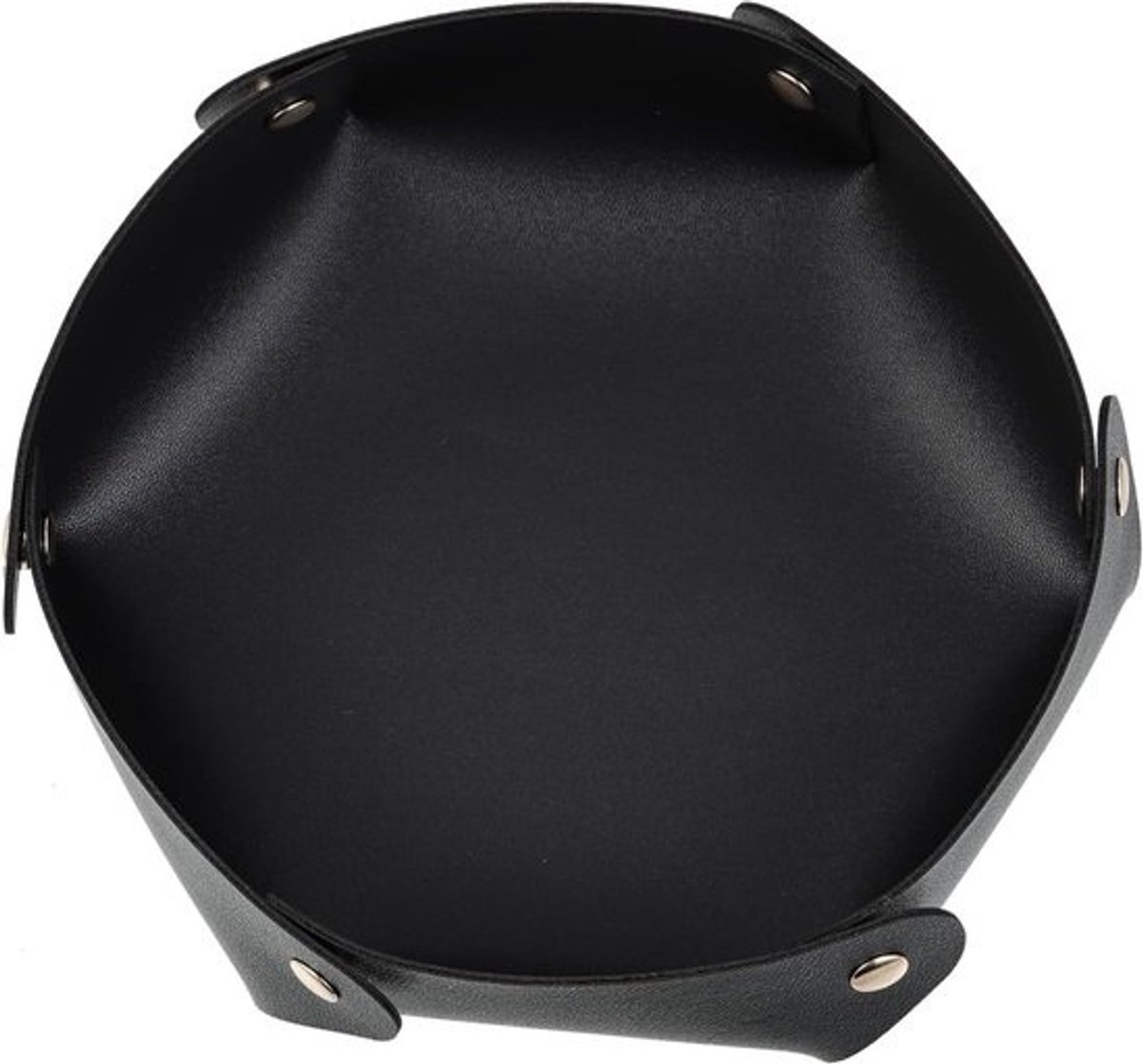 Opvouwbare Dobbelstenen Tray - Dobbelsteenhouder Bak - Spelaccessoires Opbergen - Drukknopen voor Inklappen - 17.5 x 17.5 x 6 cm