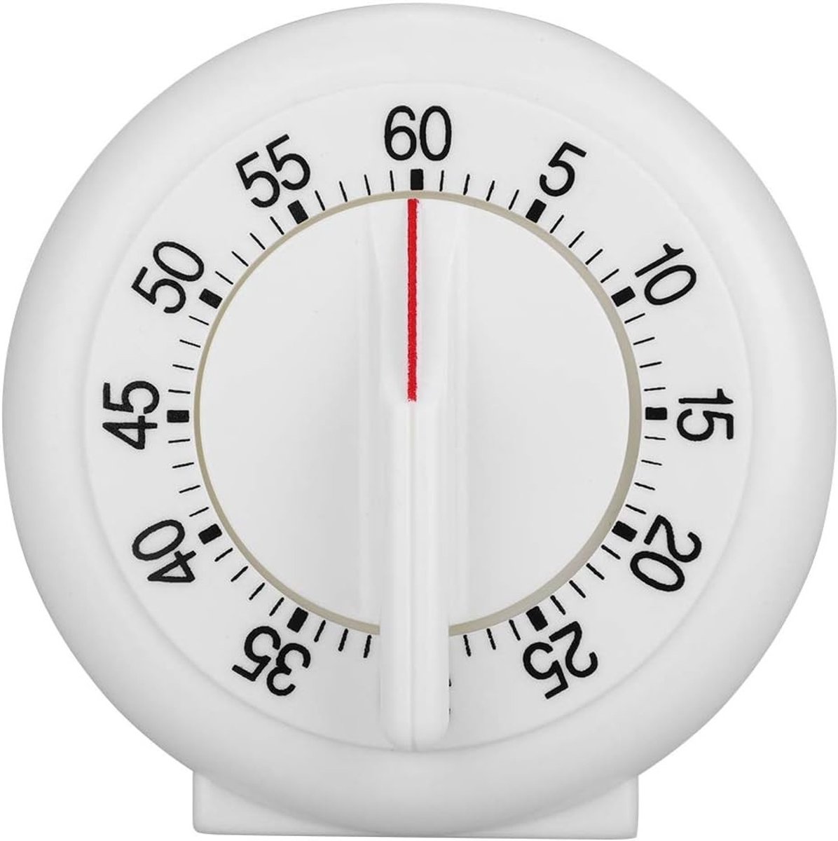 Ronde mechanische kooktimer voor de keuken - 60 minuten, kookwekker, tijdsinstelling, kookhulp