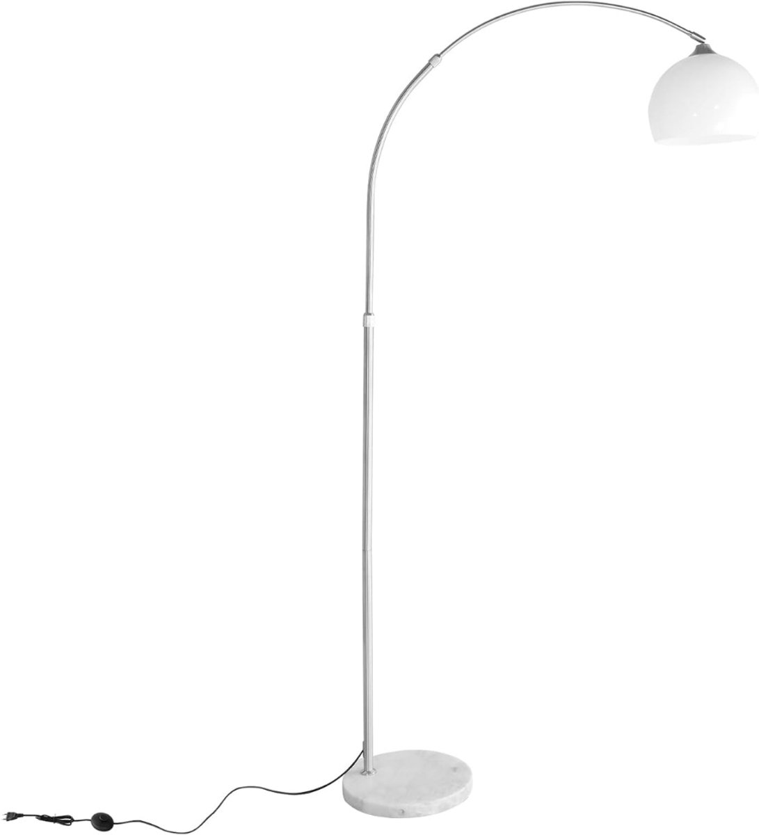 NIVA® Booglamp - Vloerlamp - Booglampen Dimbaar - Wit - 94cm x 40cm x 29cm