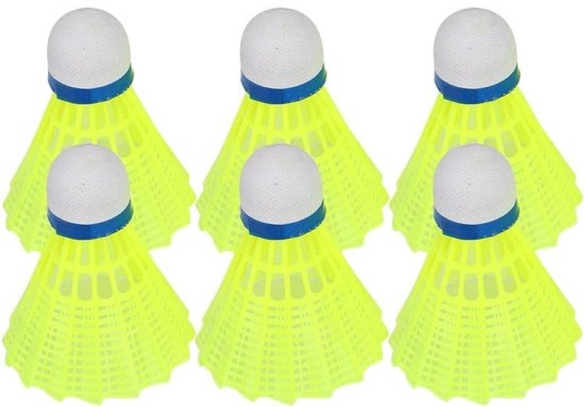 Badminton Shuttles - Nylon Ballen - Sport Training - Goede Taaiheid - 6 stuks - Wit