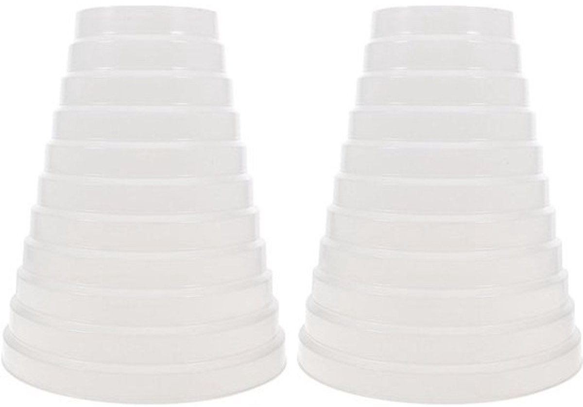 Afzuigkap Adapter - Luchtkanaal Connector - Ventilatie Systeem - Flexibel PVC Materiaal - 27 x 20 x 20 cm - Wit