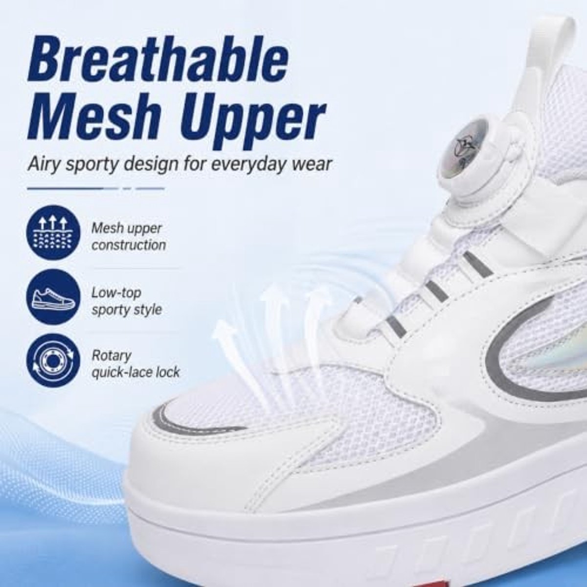 Intrekbare rolsneakers voor kinderen - Wandelen en schaatsen, zwart wit