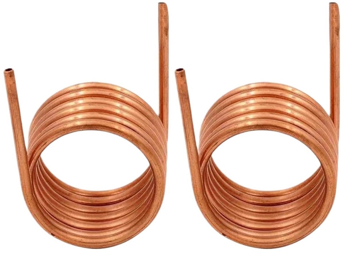 2 Stuks Zachte Koperen Buizen - 2 Meter - 4x0,5 mm