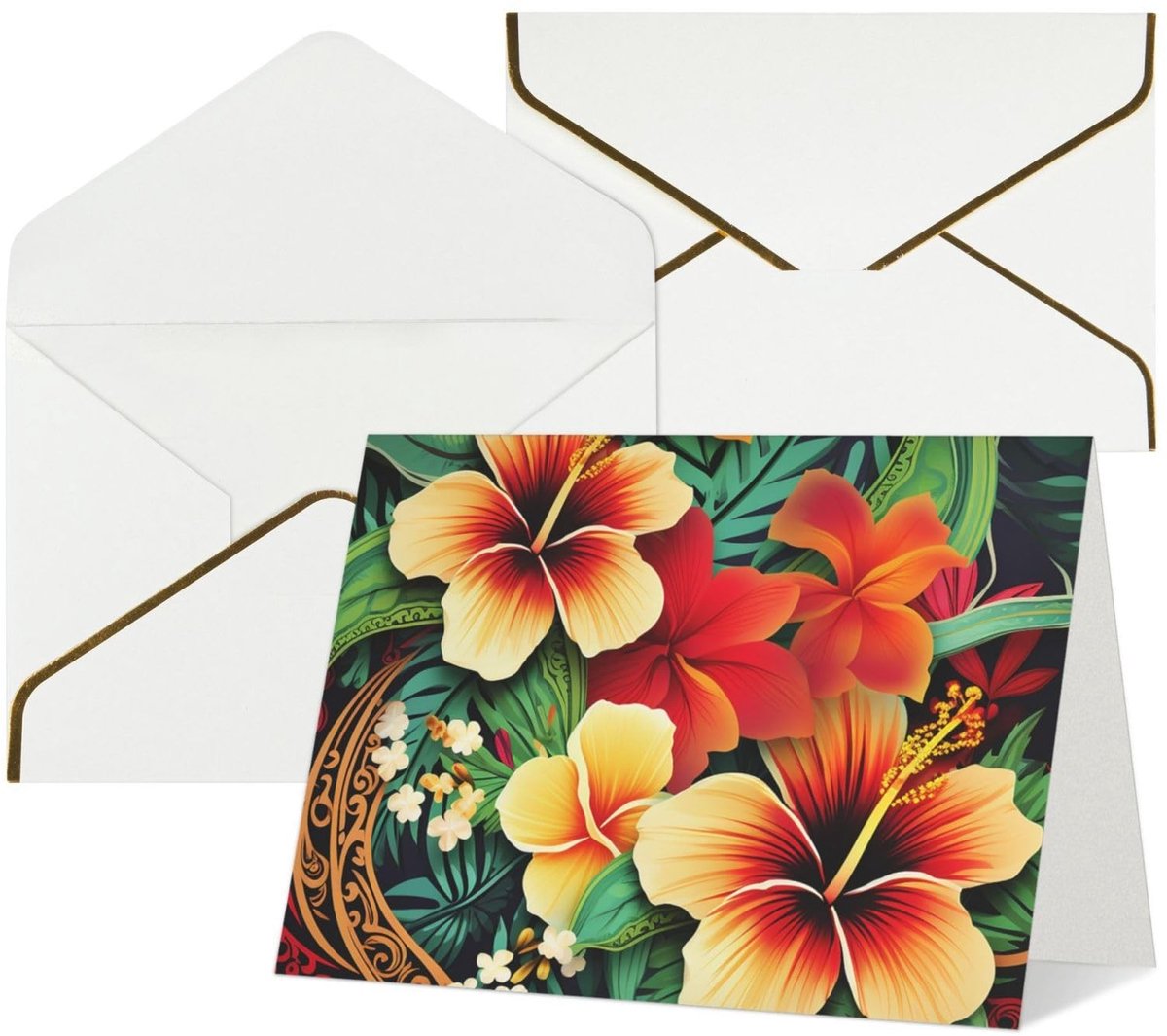 Verjaardagskaarten met enveloppen - Hawaiiaanse stijl voor alle gelegenheden