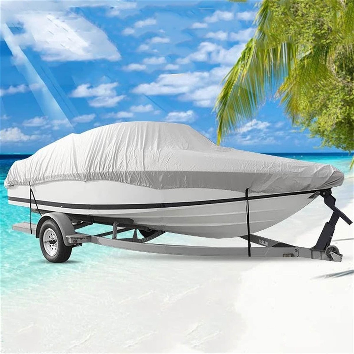 Waterdichte Boot Cover - Heavy Duty Oxford voor 5.2-5.8m