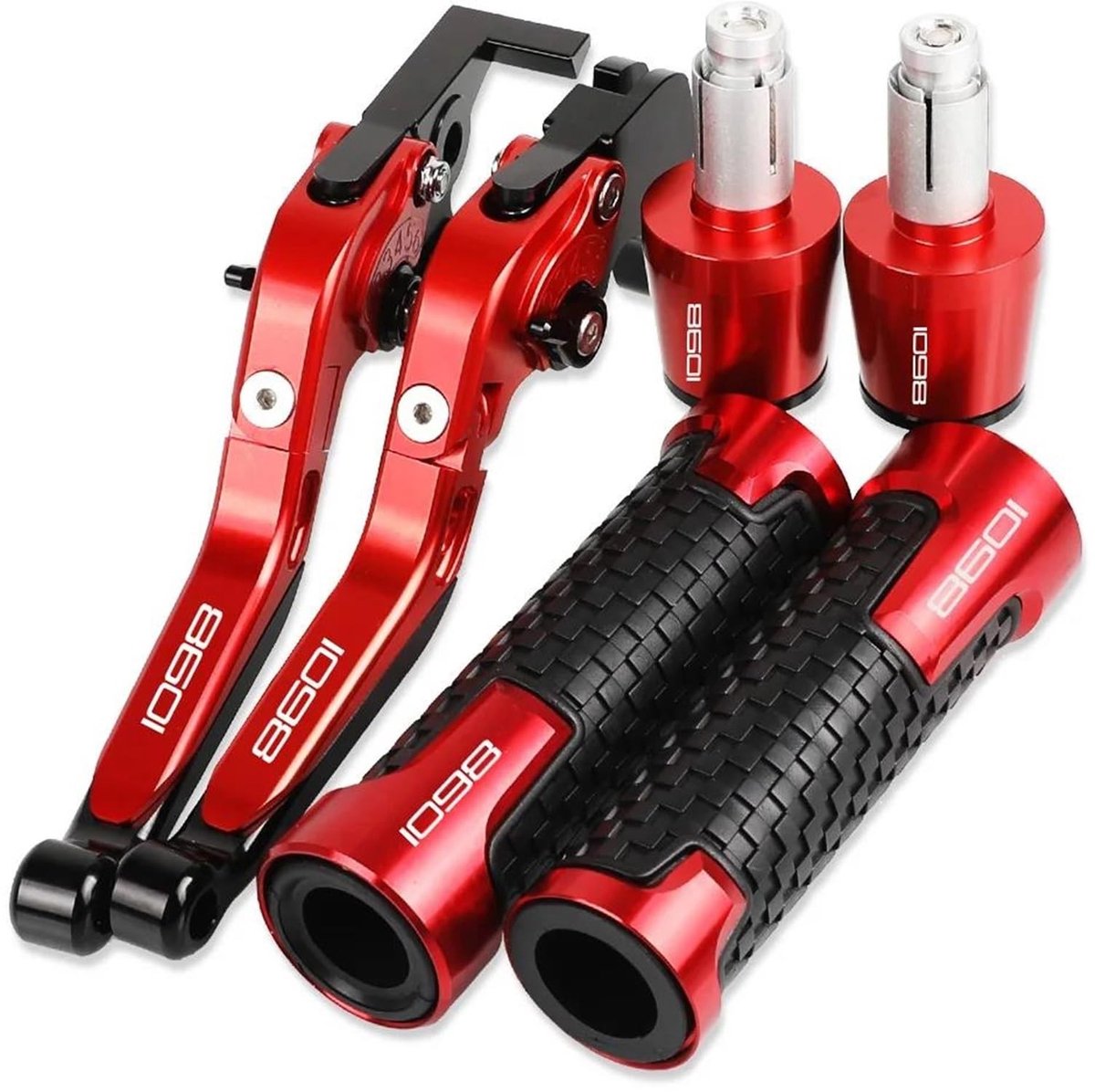 Modificatie koppelingshendel voor motorfiets 7/8 inch - Rood 1