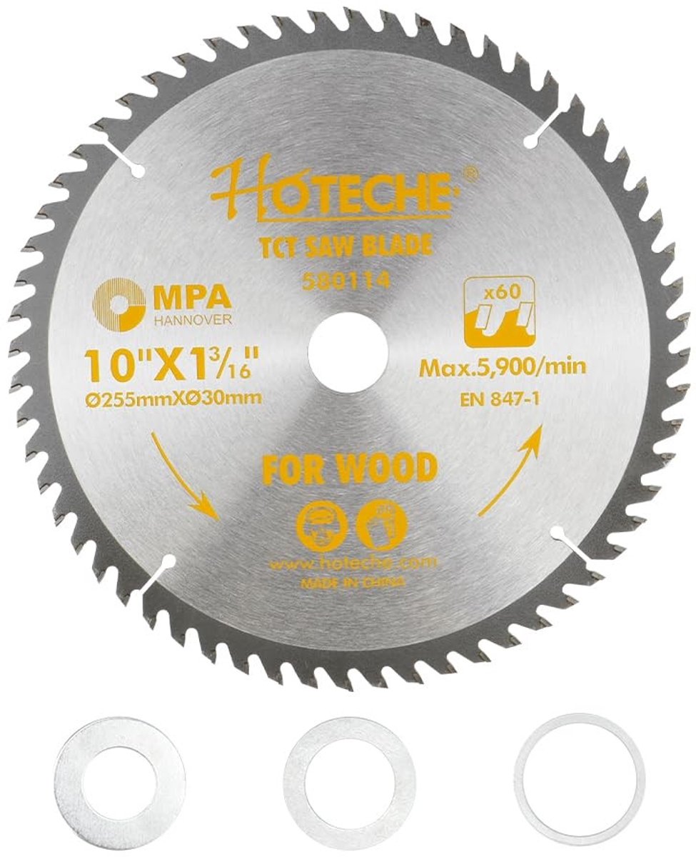 Cirkelzaagblad voor hout - 255 mm - 60 tanden