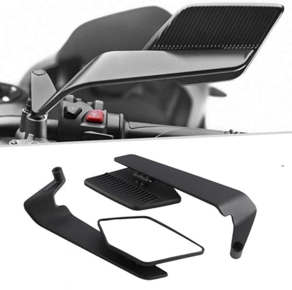 Achteruitkijkspiegels voor Motorfietsen - Verstelbare Winglet-Stijl
