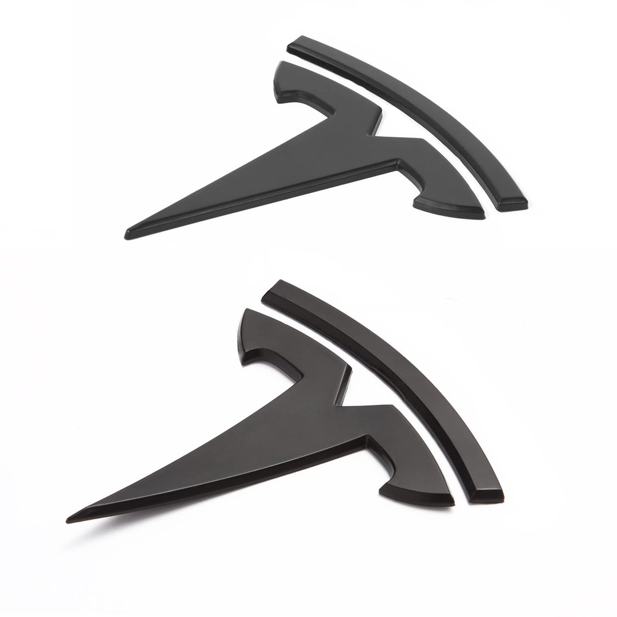 Embleem Sticker voor Tesla Model 3 - Zwart 2 Stuks