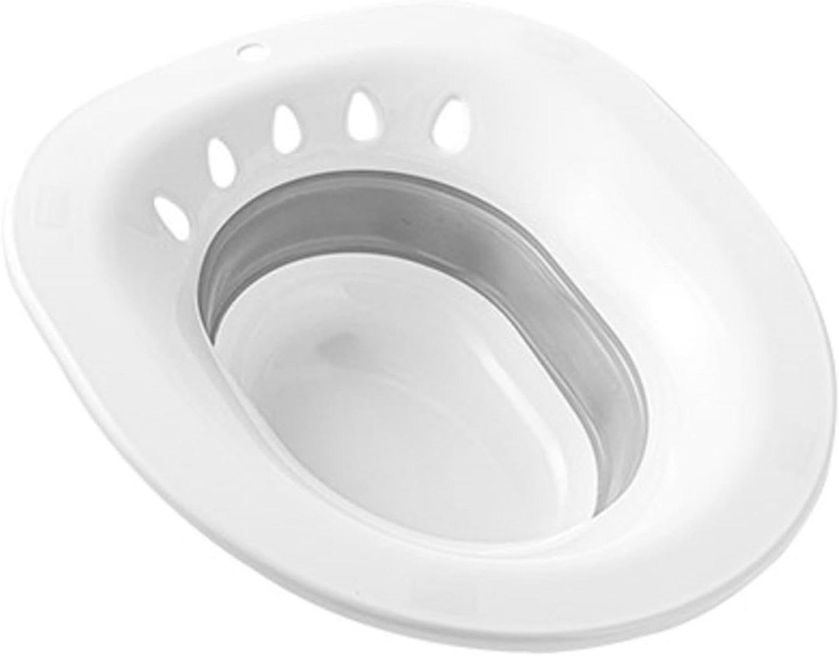 Zitbad Toilet - Baden Kit - Persoonlijke Hygiëne - Opvouwbaar Ontwerp - Universeel Passend - Grijs