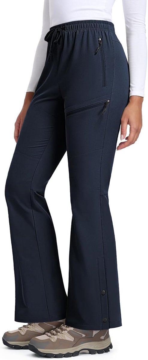Wandelbroek voor dames, outdoor, waterdicht, licht | Sneldrogend, ademend, wandelen, klimmen, cargobroek voor dames, werk, joggen, vrijetijdsbroek met zakken