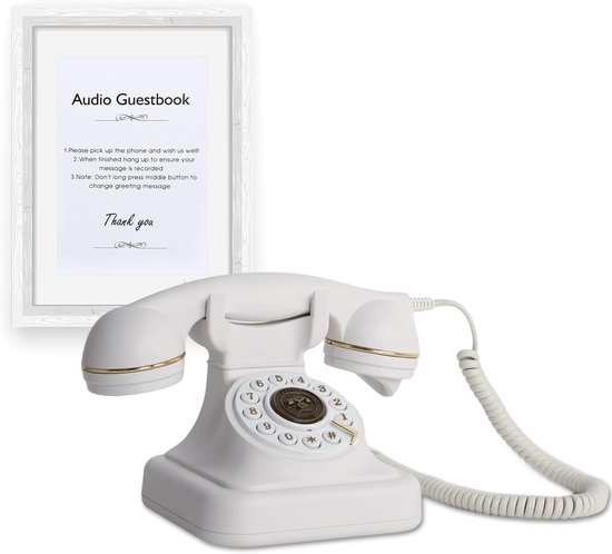 Gastenboek Trouwtelefoon - Neem aangepaste audioberichten op met gastenboek - een persoonlijke en handige manier om uw speciale gelegenheden te bewaren — afbeelding 5