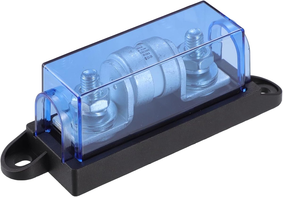 Zekeringhouder Multiblock klasse T 250V 300A 1 stuk | zwart, blauw, zilver, kunststof, metaal, 12,6 x 4,4 x 3,8 cm, 250 V, 300 A, voor auto