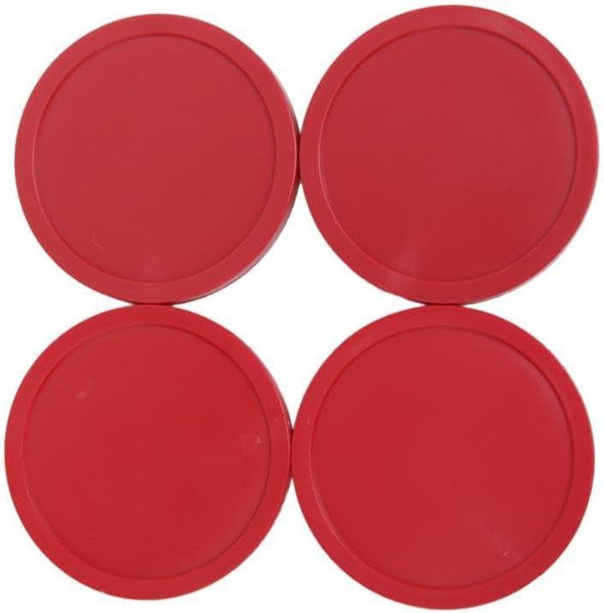 Airhockeytafel Pucks - Pucks voor Airhockey - Thuis Arcade Spelen - Arcade Kwaliteit - 82 mm - Rood