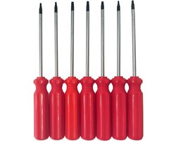 7-in-1 kleine torx-schroevendraaierset met T4, T5, T6, T7, T8, T9, T10, torx-veiligheidsbits, complete Star Repair Kit voor Apple, Macbook, Mac mini, Xbox One, Xbox360, PS3, PS4, PS5, computer en tas