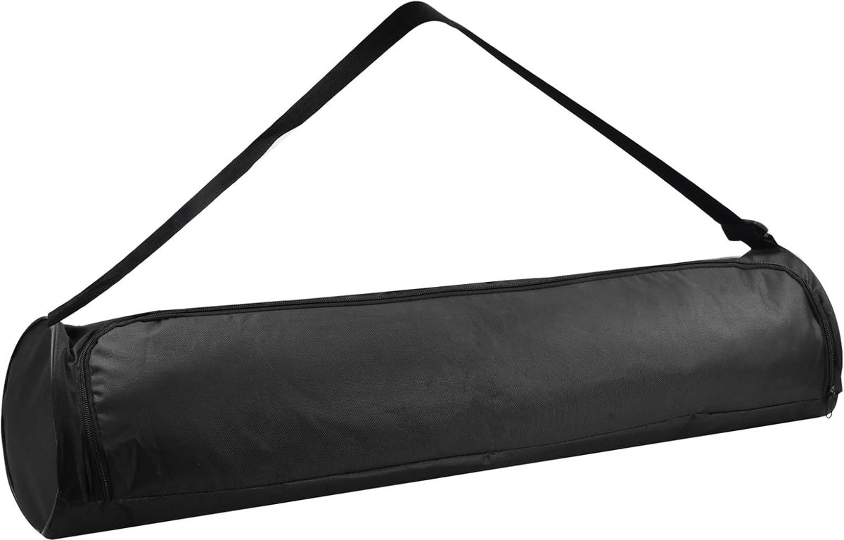 SnelShoppen - Yoga Mat Draagtas, Waterdichte Tas voor Yogamat, Lichtgewicht Oxford-stof, Verstelbare Schouderriem, Zwarte Rugzak voor Yogamat, Voor Vr