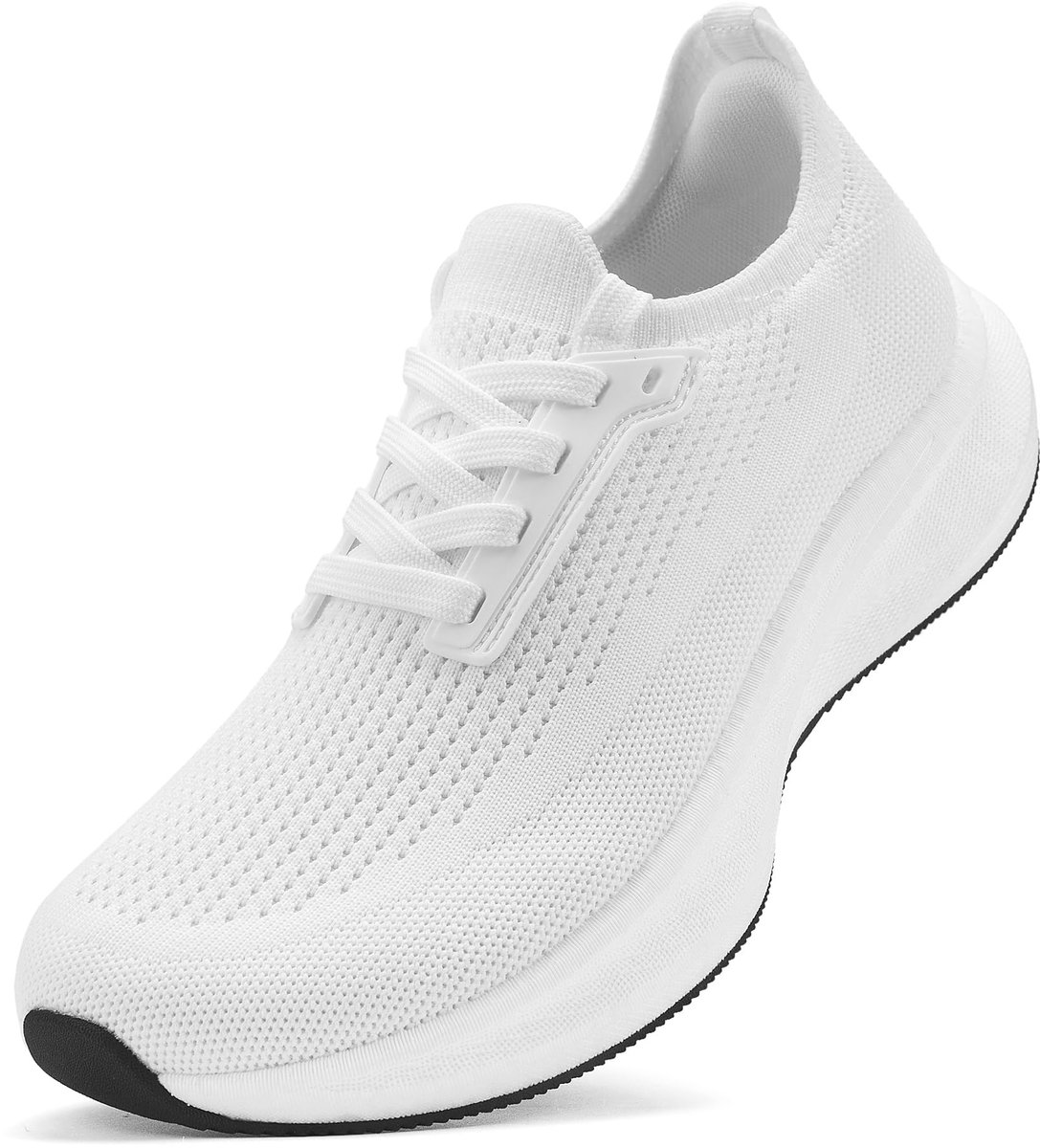 Extra brede hardloopschoenen voor heren, gevoerde, ondersteunende blotevoetenwandelschoenen, lichte, ademende sneakers met brede teenbox