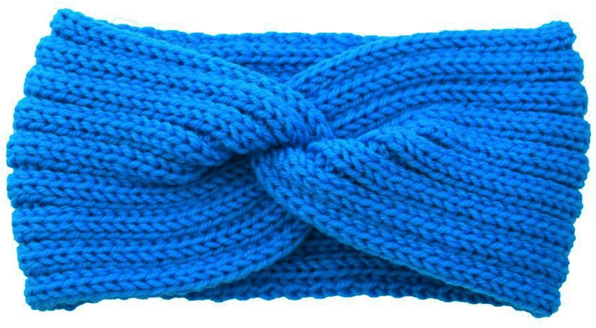 Haarband, verdikte hoofdband, haarband, oorwarmer, hoofdband voor winkelen, skiën, hardlopen, blauw