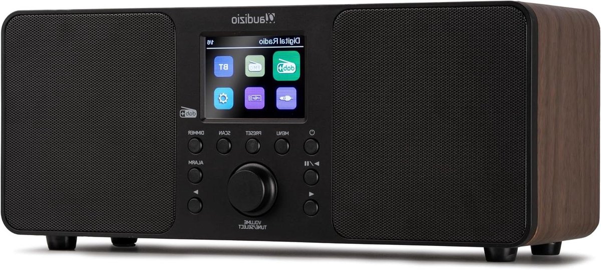 DAB Radio - Stereo Radio - Muziek Streamen - 50W Speakers - 2.8 Inch Display - Houtkleur