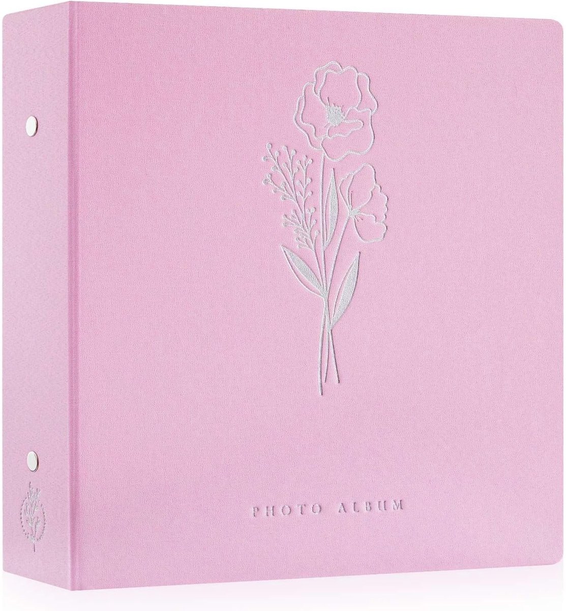Fotoboek voor 600 Foto's, Insteekhoezen, Linnen Kaft, Geschikt voor Landschap en Portret 10 x 15 cm, Roze