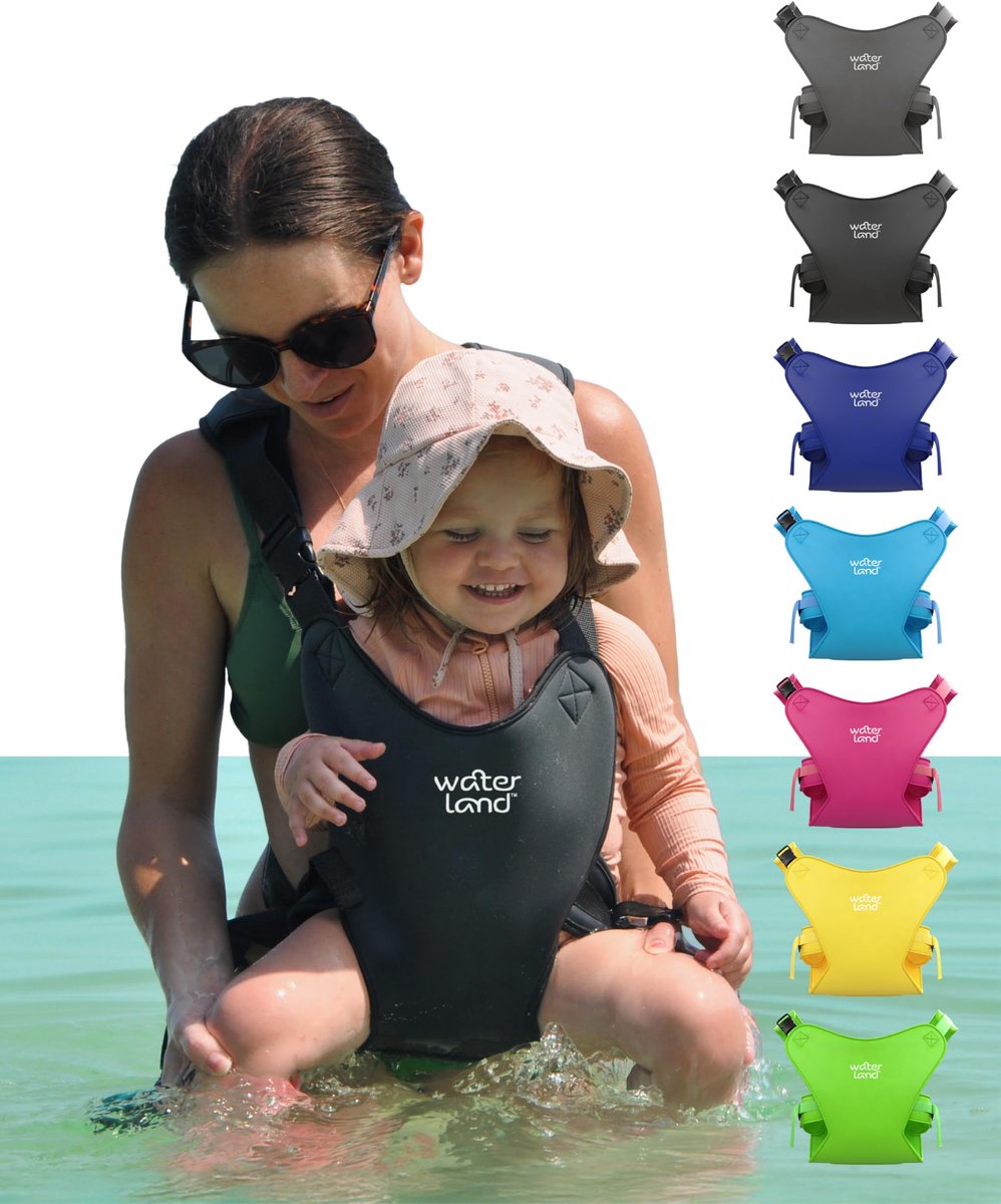 SnelShoppen - Babydraagdoek, innovatieve draagstoel voor water en land, waterdichte borstband voor peuters, verstelbare riemen, lichte draagstoel voor