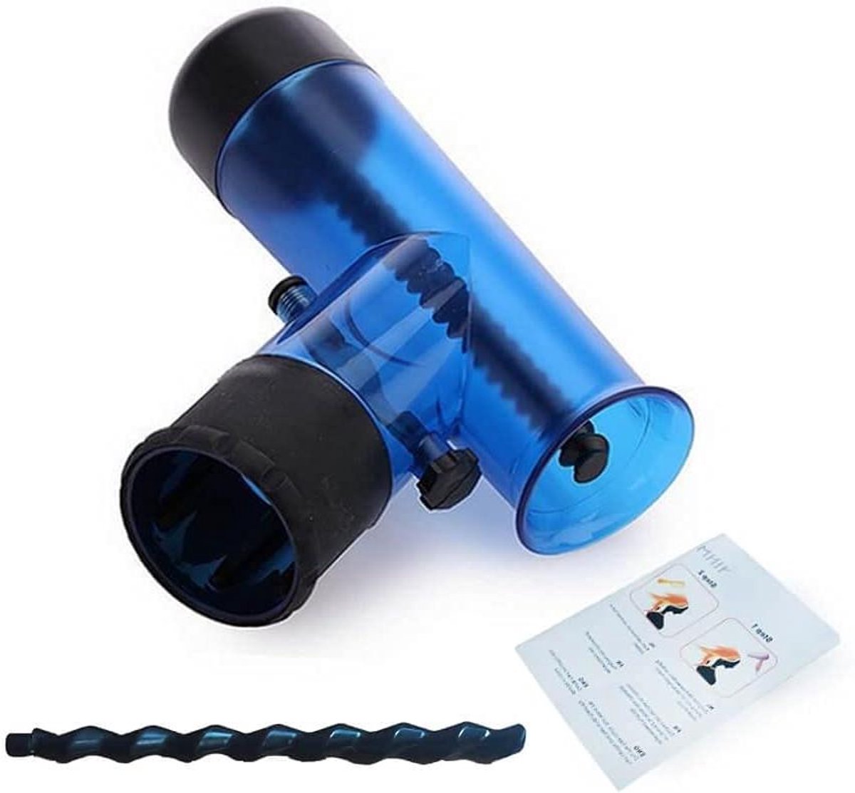 Haardroger Diffuser - Haarkruller Opzetstuk - Krullen Drogen - Gelijkmatige Luchtstroom - 7 x 21 cm - Blauw