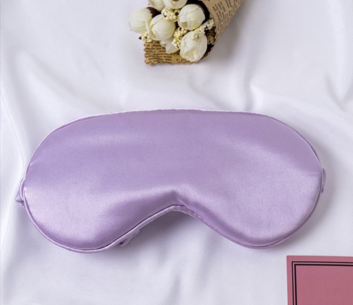 *** Slaapmasker Satijn - Taro Paars - Verduisterend - Slaapcomfort - Onderweg - Verduisterend - Oogbedekkend van Heble® ***